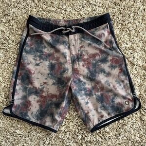 Jetty Camo Performance Boardshort Swim Trunks Surf Shorts Pockets Mens Size 28W